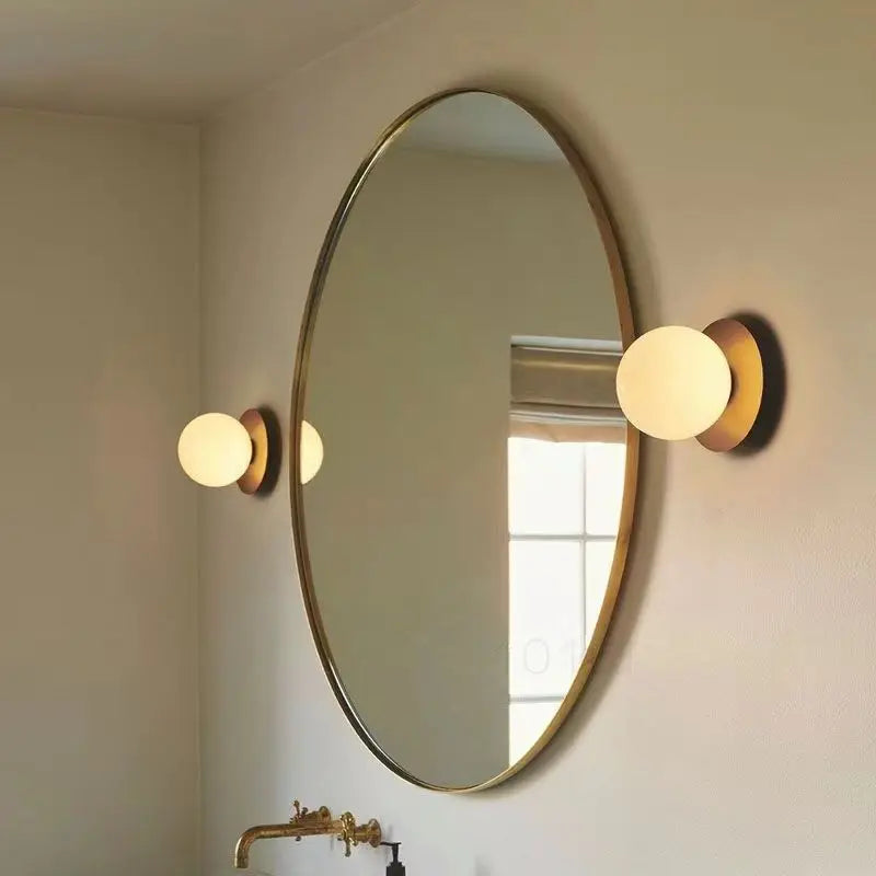 Glass Globe Wall Light