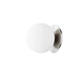 Glass Globe Wall Light in Chrome