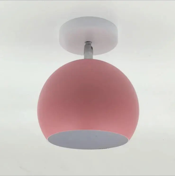 Macaron Aluminium Ceiling Light in Pink