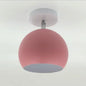 Macaron Aluminium Ceiling Light in Pink