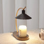 Metal and Wood Candle Warmer Lamp – product photo