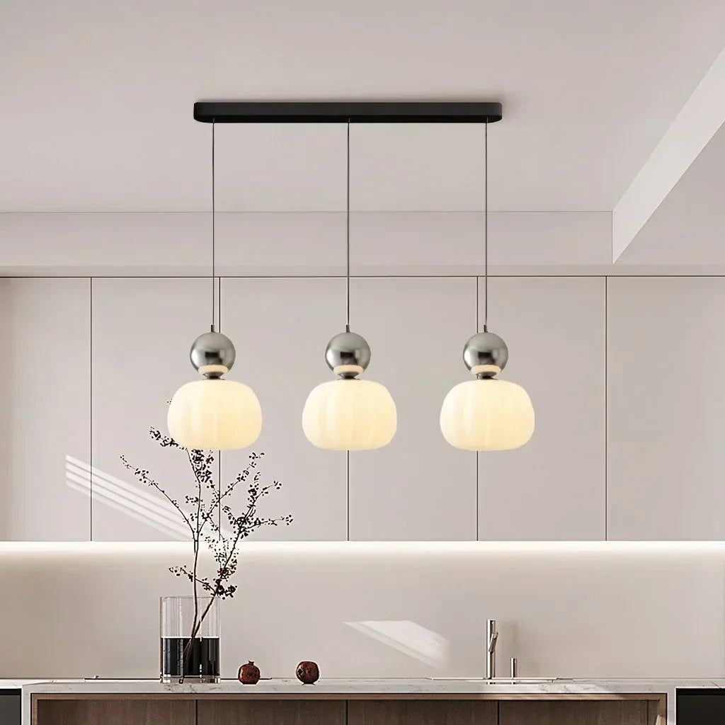 Pumpkin Glass Pendant Light – product photo 12
