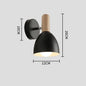 Nordic Wood and Metal Wall Lamp – Black