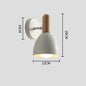 Nordic Wood and Metal Wall Lamp – White