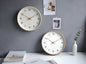 Nordic Wooden Wall Clock – in a room setting