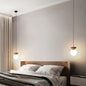 Opal Glass Globe Light with Wood Finish
