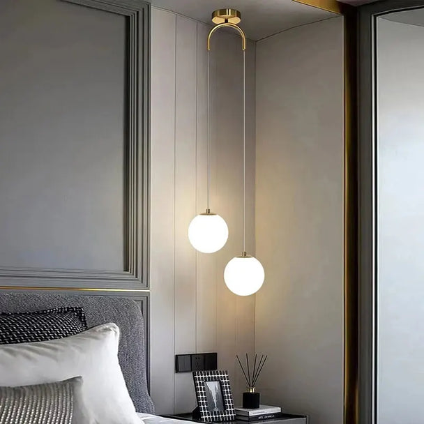 Opal Glass Globe Pendant Light