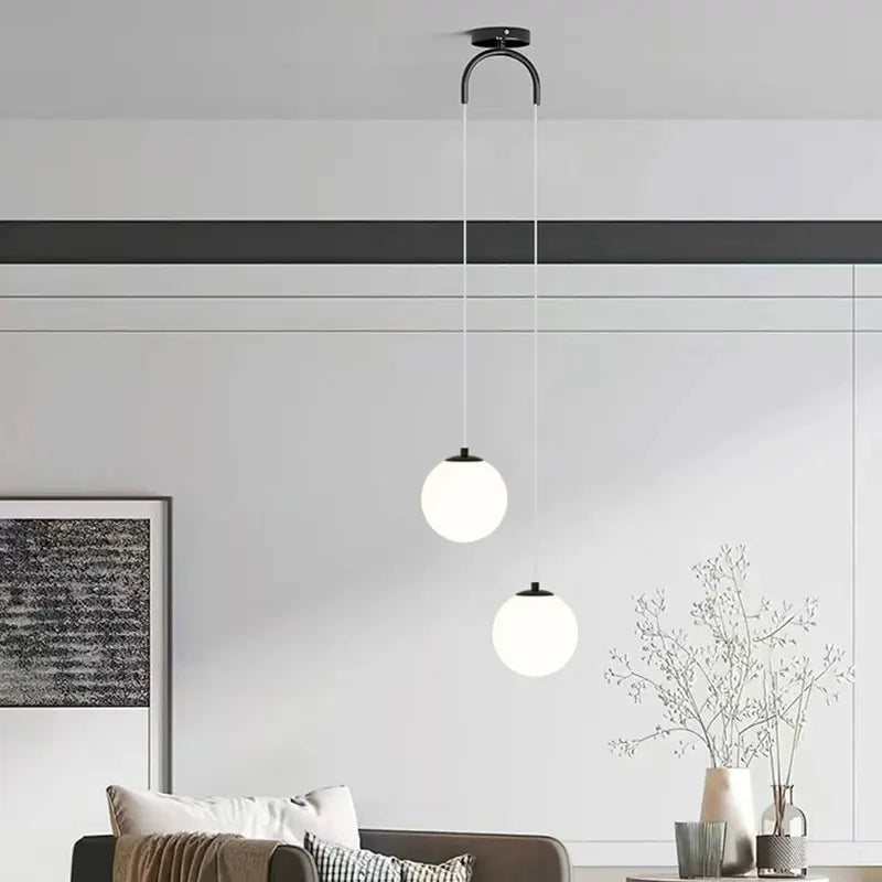 Opal Glass Globe Pendant Light