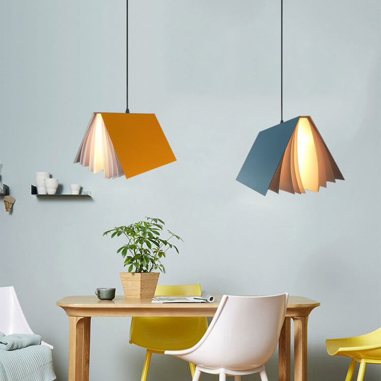 Open Book Pendant Light – detail view
