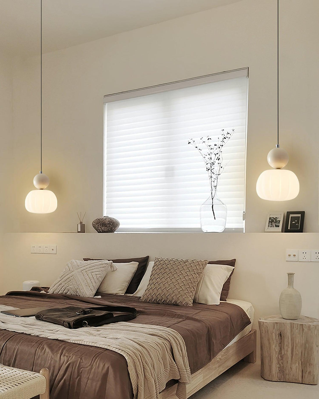 Round Acrylic Mini Pendant Light – in a room setting 15