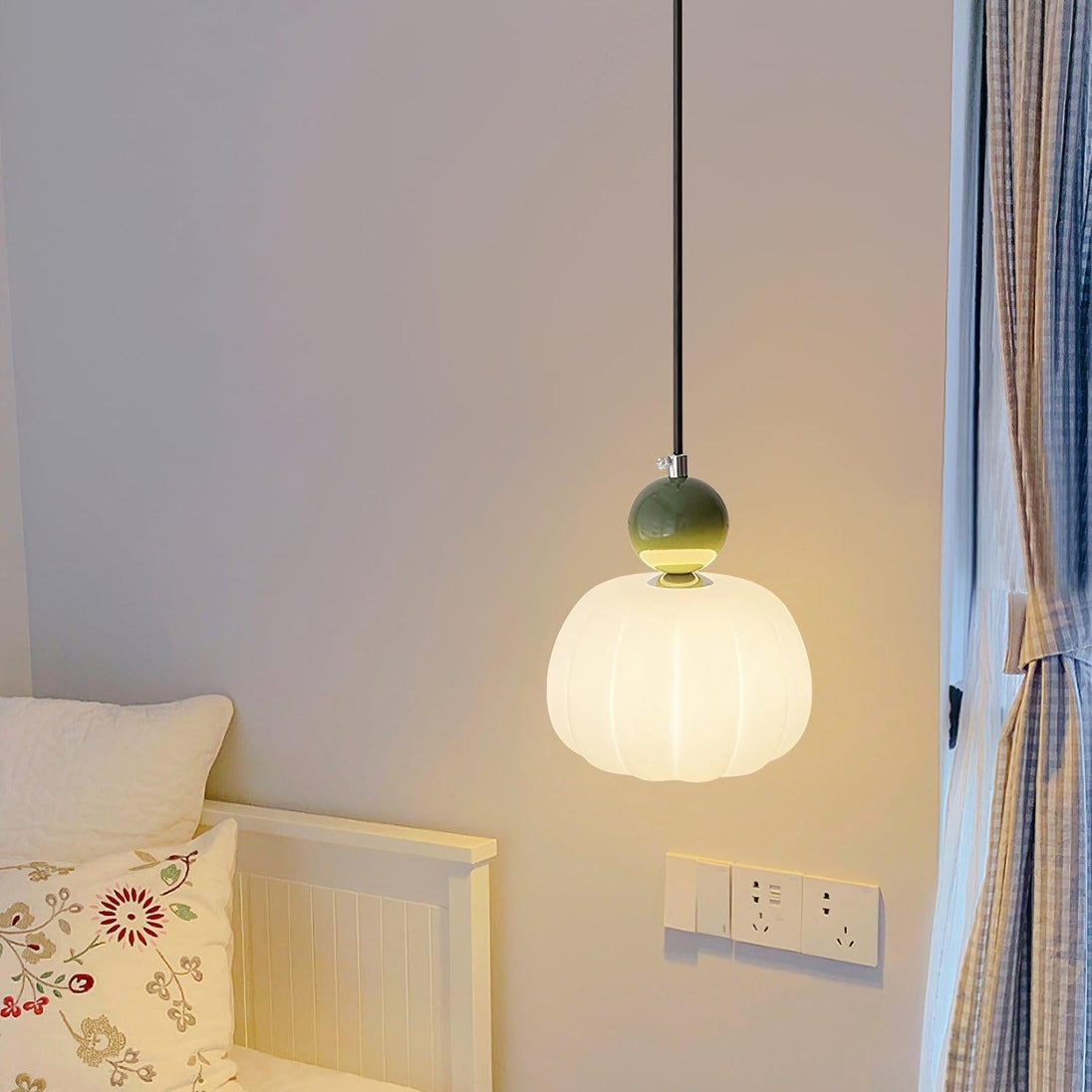 Round Acrylic Mini Pendant Light – in a room setting