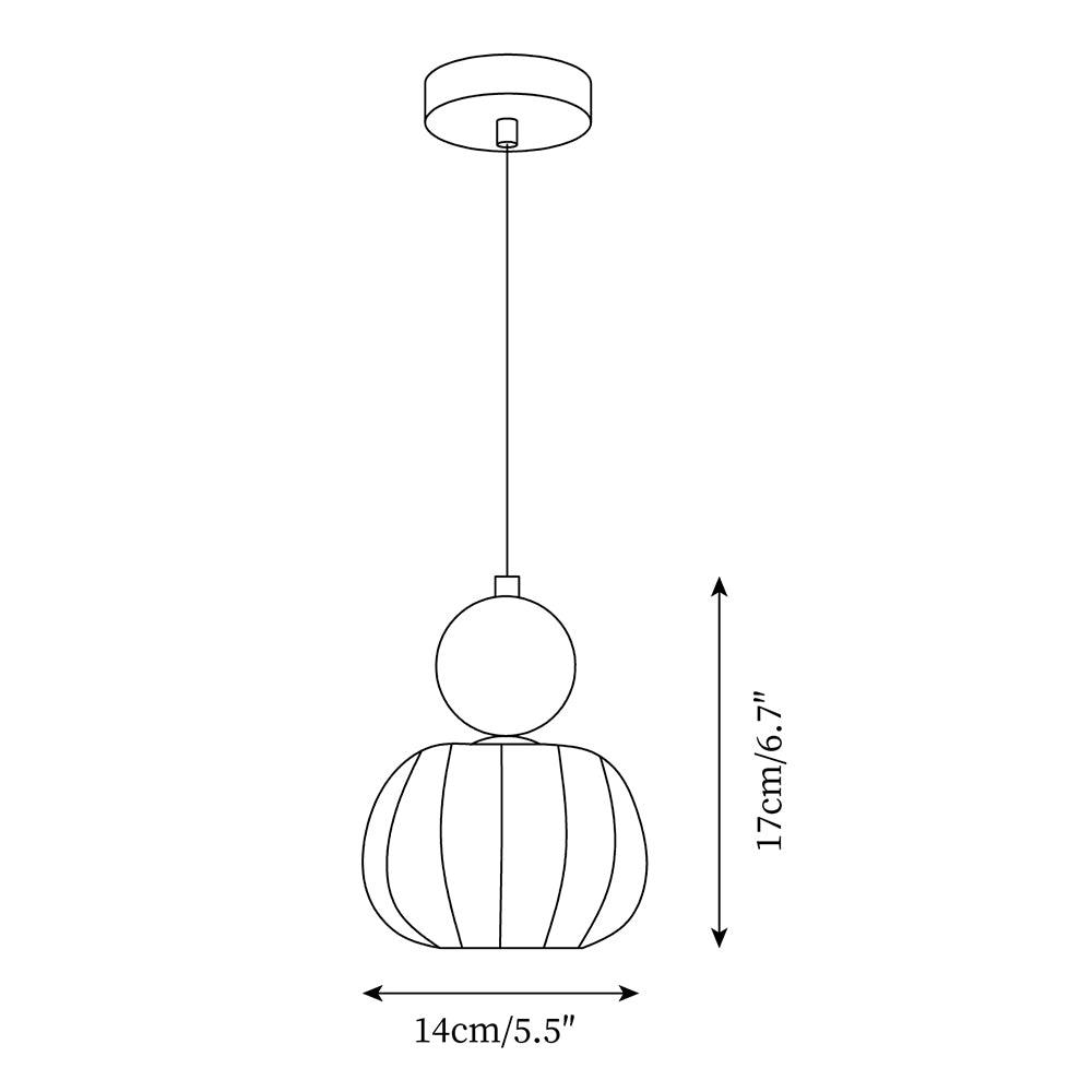 Round Acrylic Mini Pendant Light – lifestyle photo