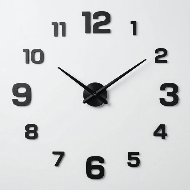Oversized DIY 3D Wall Clock