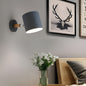 Pastel Wood and Metal Wall Lamp