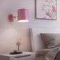 Pastel Wood and Metal Wall Lamp