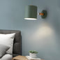 Pastel Wood and Metal Wall Lamp