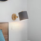 Pastel Wood and Metal Wall Lamp