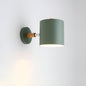 Pastel Wood and Metal Wall Lamp – Green