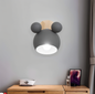 Playful Mouse Wall Lamp – Grey
