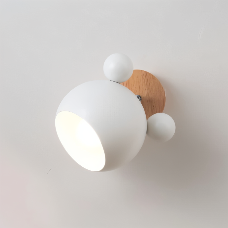 Playful Mouse Wall Lamp – White
