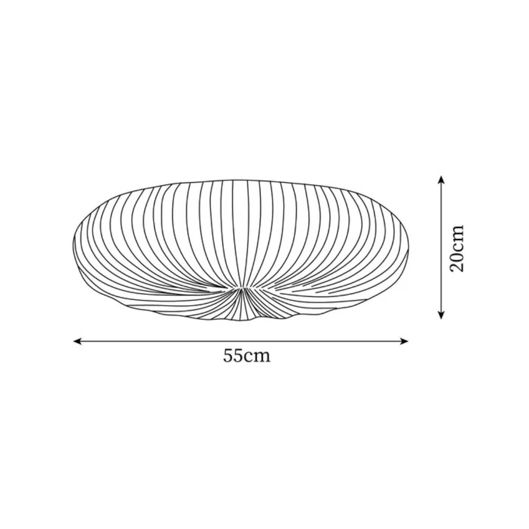 Pleated Acrylic LED Ceiling Light