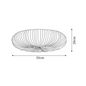 Pleated Acrylic LED Ceiling Light