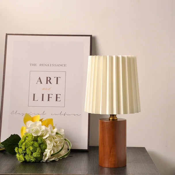 Pleated Shade Table Lamp