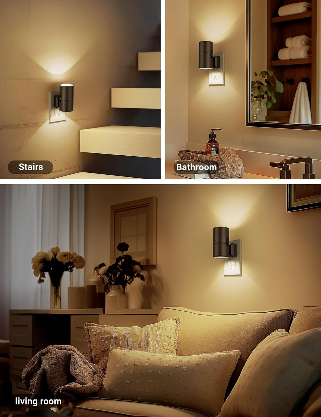 Plug-In LED Night Light with Sensor