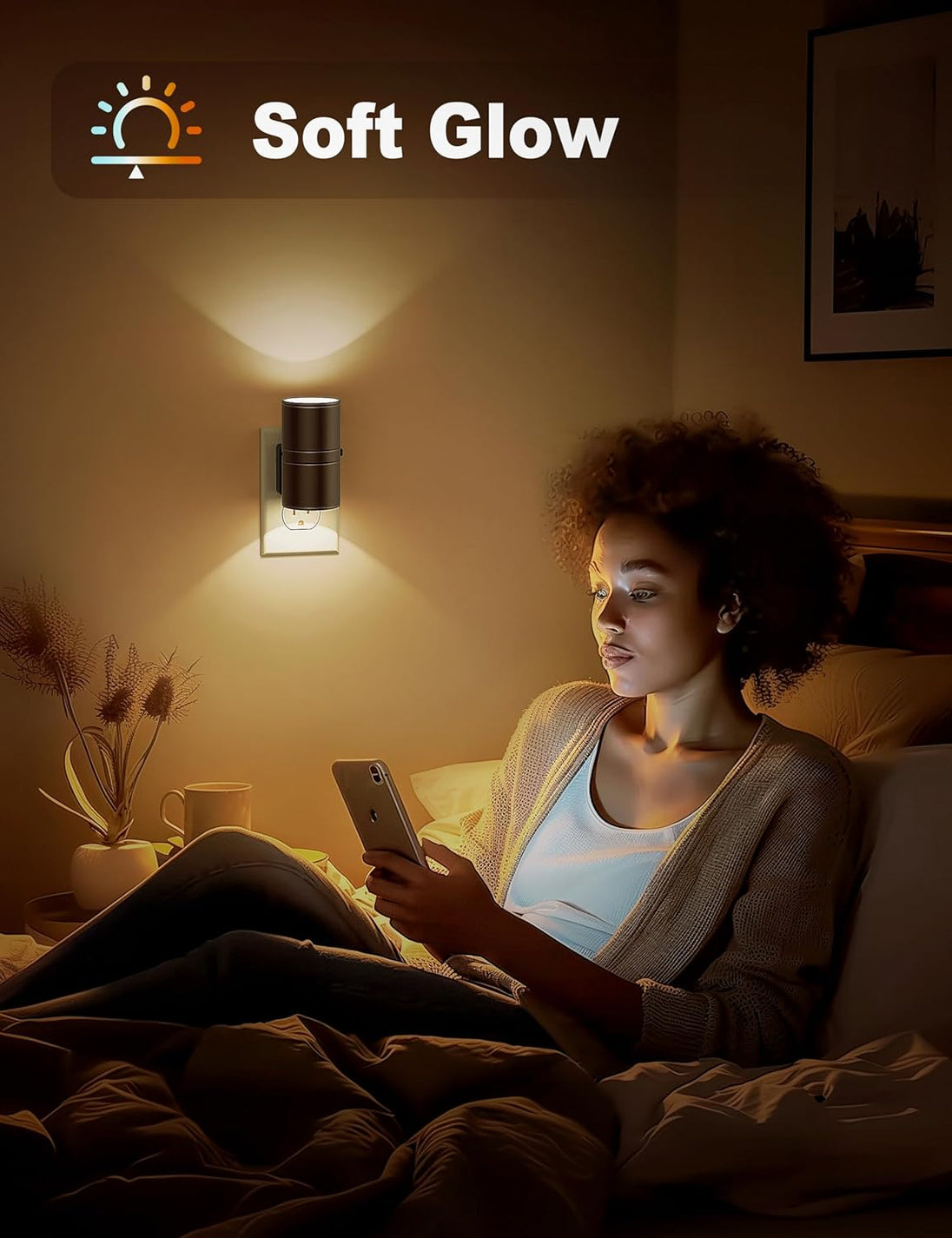 Plug-In LED Night Light with Sensor