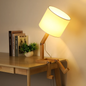 Poseable Wooden Figure Table Lamp