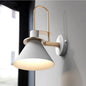 Geometric Metal Wall Lamp in White