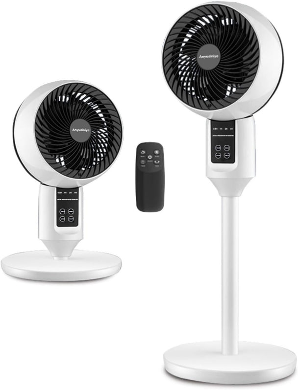 Quiet Pedestal Fan with 3D Oscillation and Remote