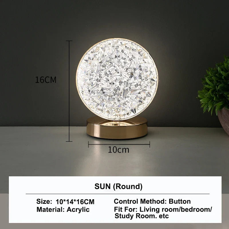 3D Crystal LED Night Light – Ball