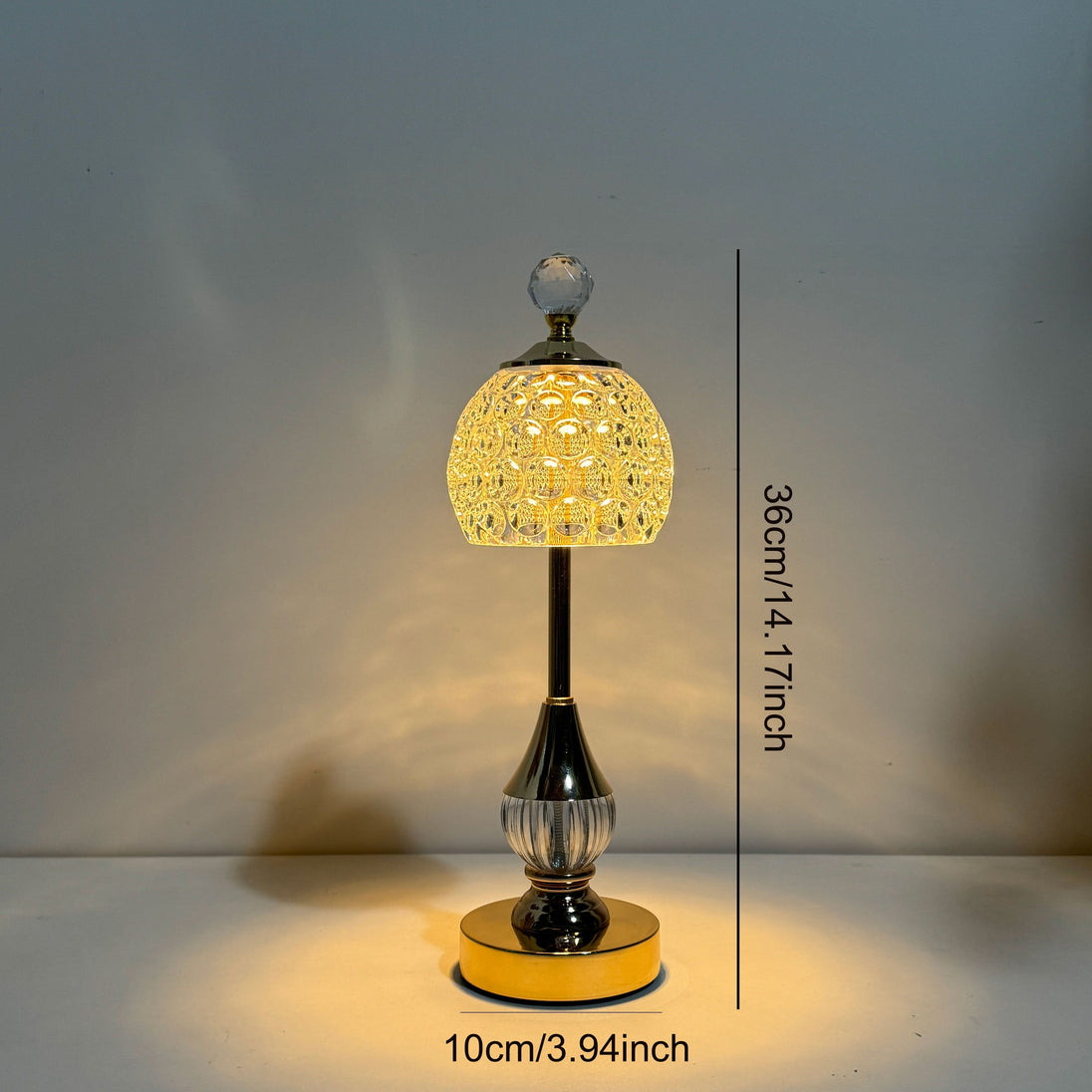 Crystal Touch Table Lamp – in a room setting