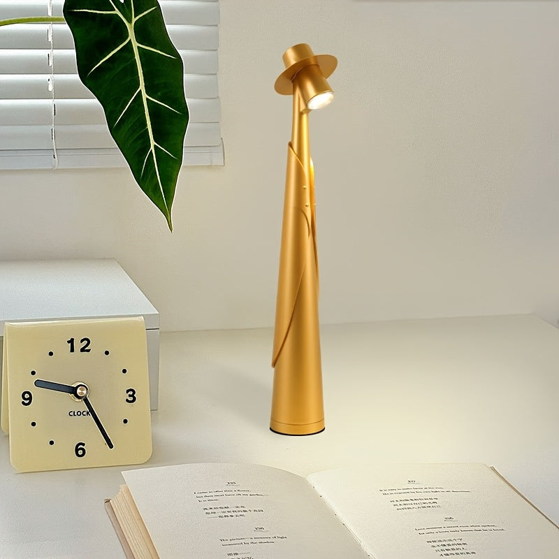 Rechargeable Hat LED Lamp in Gold
