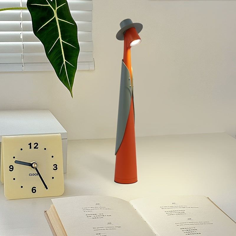 Rechargeable Hat LED Lamp in Orange Green