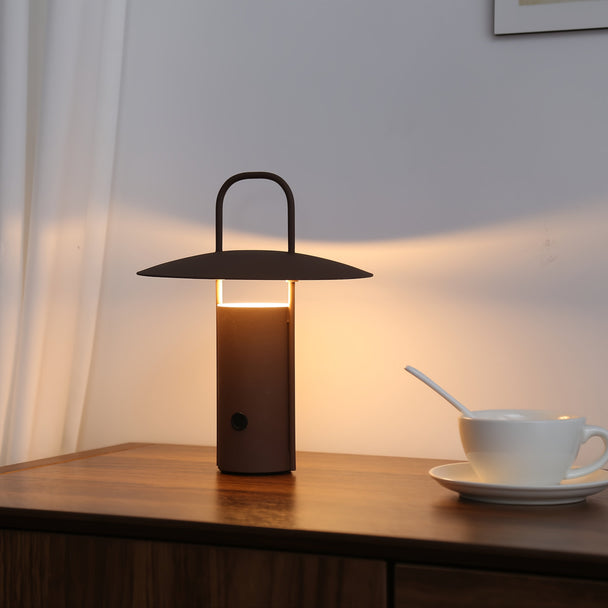 Rechargeable Metal Dome Table Lamp