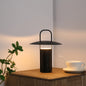 Rechargeable Metal Dome Table Lamp – in a room setting