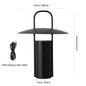 Rechargeable Metal Dome Table Lamp – styled view