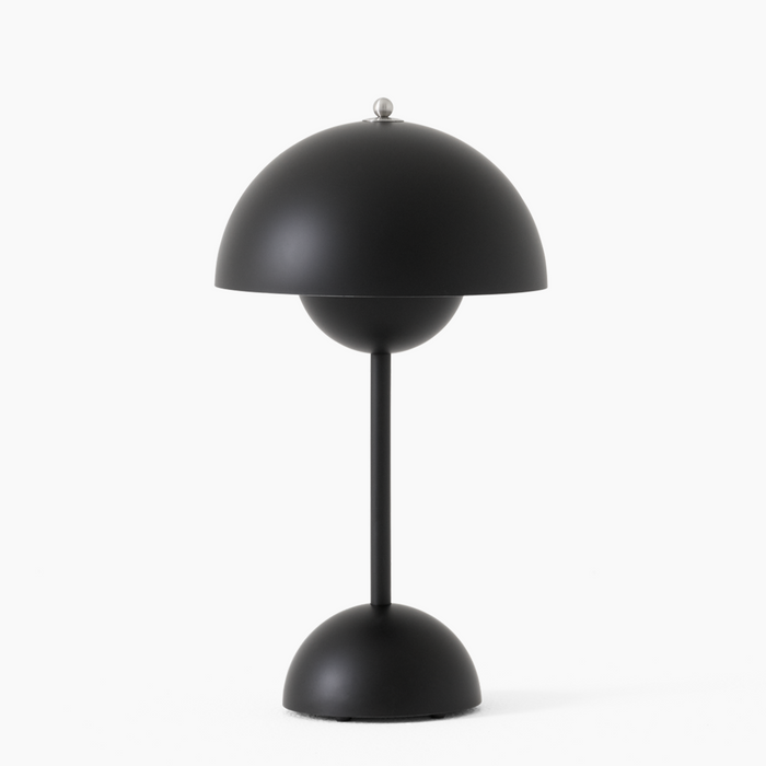 Rechargeable Mushroom LED Table Lamp – Black