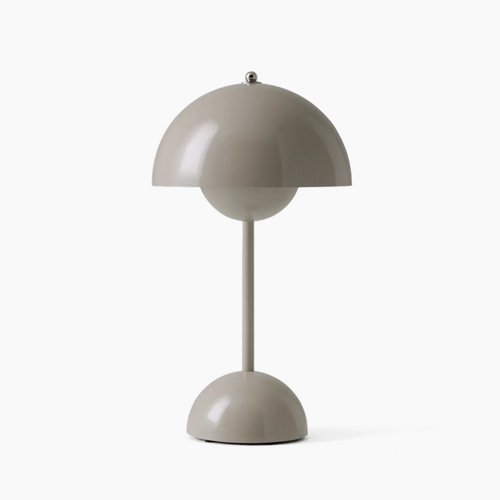 Rechargeable Mushroom LED Table Lamp – Grey