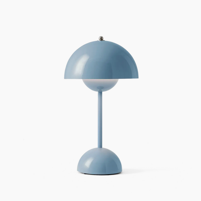 Rechargeable Mushroom LED Table Lamp – Light Blue