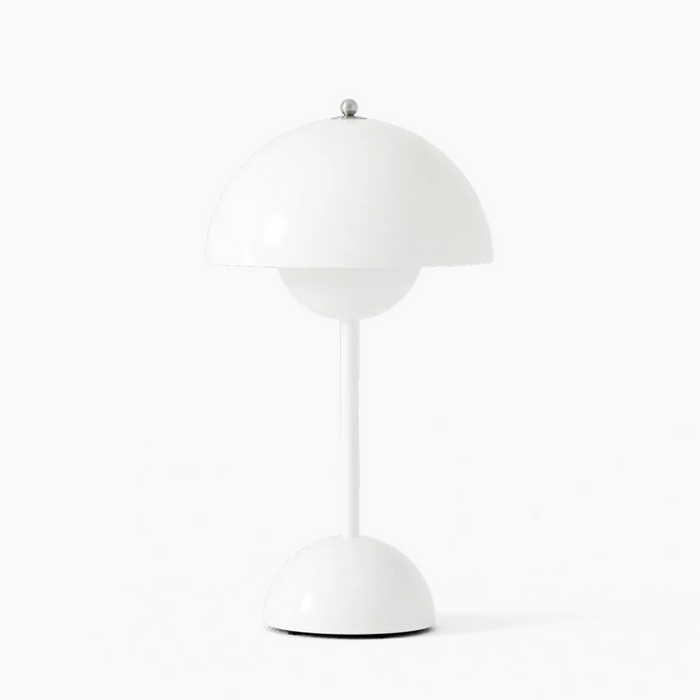Rechargeable Mushroom LED Table Lamp – White