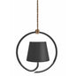 Rechargeable Ring Pendant Light – Black
