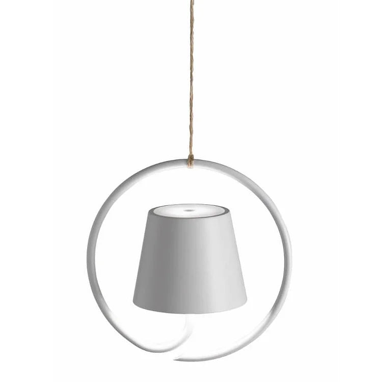 Rechargeable Ring Pendant Light – White