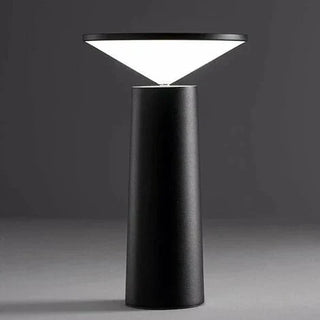 Rechargeable Rotating LED Table Lamp in Black