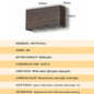 Rechargeable Wood-Grain LED Wall Lamp