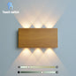 Rechargeable Wood-Grain LED Wall Lamp – Light Wood