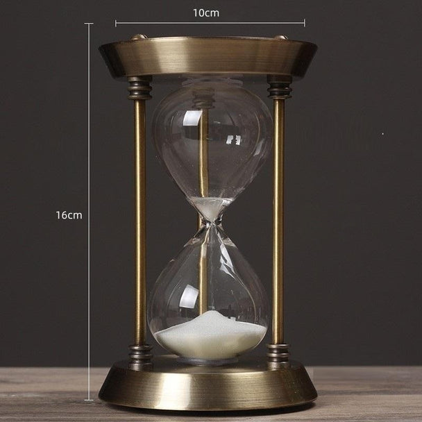 Retro Bronze Metal Hourglass Sand Timer