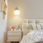 Ribbed Glass Globe Wall Lamp